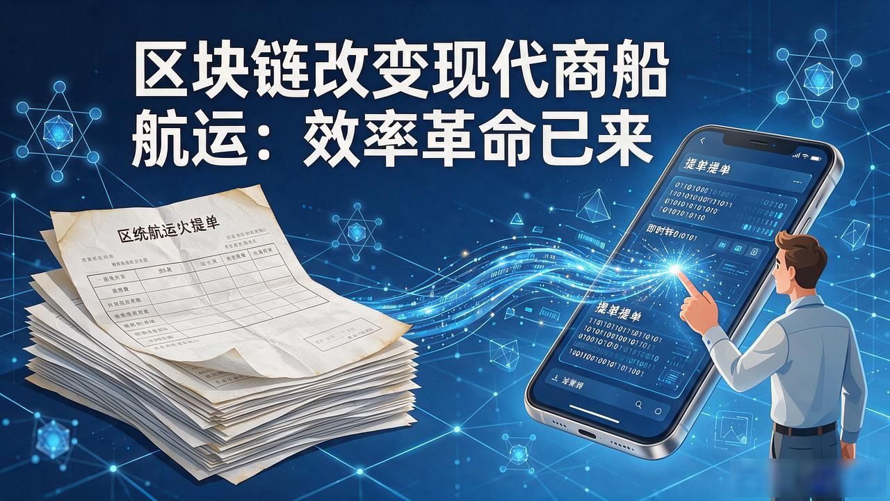 提单数字化应用_现代商船 区块链_区块链航运效率提升