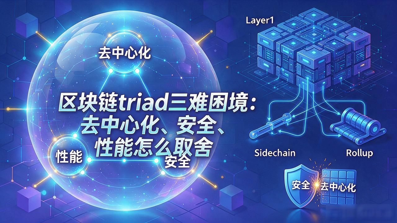 区块链三难困境是什么意思_区块链triad_去中心化安全性可扩展性权衡